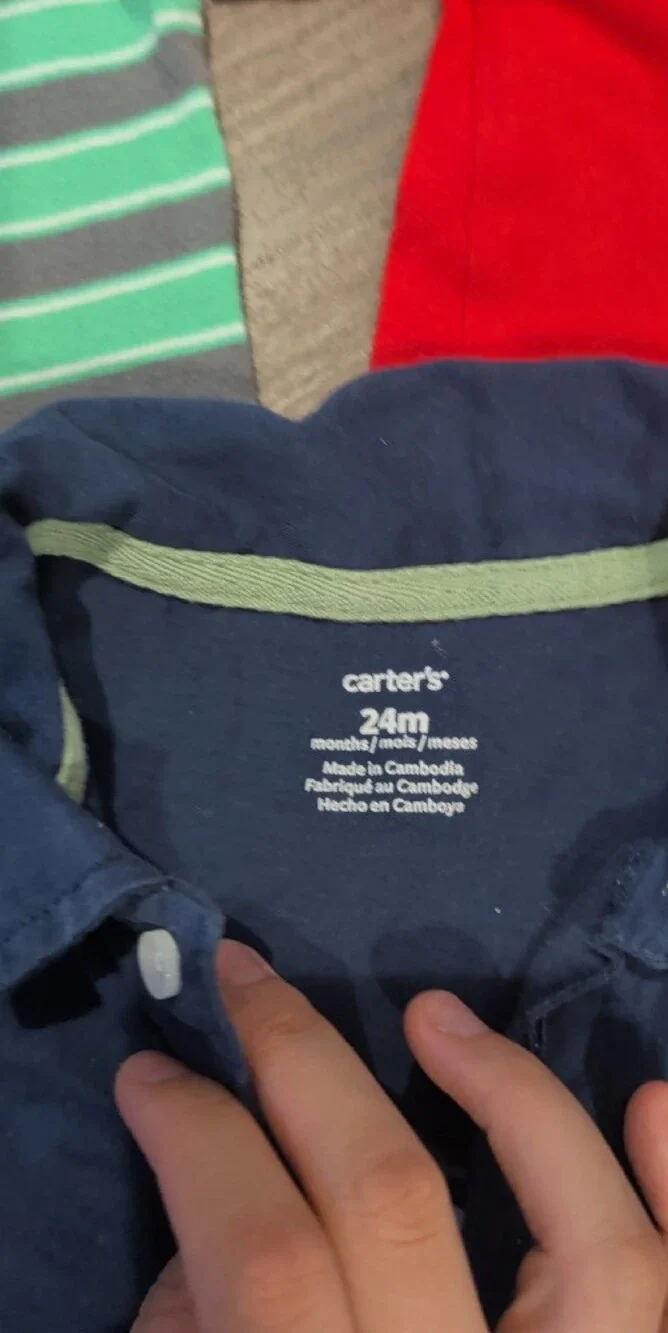 Carter's 24 Months Short Sleeve Onesies Lot Of 3